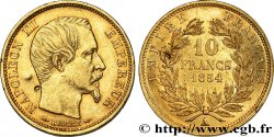 10 francs or Napoléon III, tête nue, petit module, tranche lisse 1854 Paris F.505/1 XF