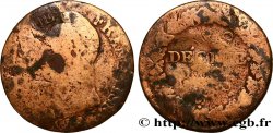 Cinq centimes Dupré, grand module, refrappage du décime n.d. s.l. F.114/