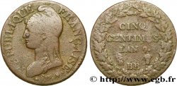 Cinq centimes Dupré, grand module 1799 Strasbourg/Paris F.115/43