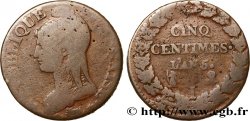 Cinq centimes Dupré, grand module 1798 Limoges F.115/23