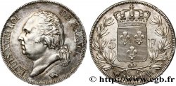 5 francs Louis XVIII, tête nue 1824 Marseille F.309/96 MS61