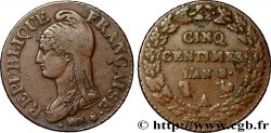 Cinq centimes Dupré, grand module 1800 Paris/Rouen F.115/60