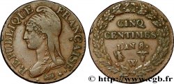 Cinq centimes Dupré, grand module 1800 Lille F.115/103