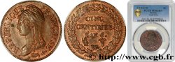 Cinq centimes Dupré, grand module 1800 Lille F.115/138 MS63 PCGS