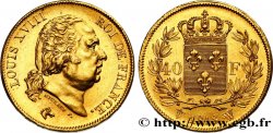 40 francs or Louis XVIII 1818 Lille F.542/8 MS60