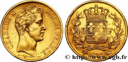 40 francs or Charles X, 2e type 1830 Marseille F.544/6 XF40