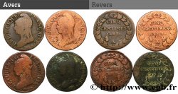 Lot de 4 Cinq centimes Dupré, grand module n.d. s.l. F.115/46 B/TB
