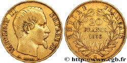 20 francs or Napoléon III, tête nue 1856 Strasbourg F.531/10 XF40