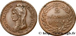 2 décimes Dupré 1796 Paris F.145/1 AU