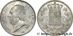 5 francs Louis XVIII, tête nue 1817 Bordeaux F.309/21 XF45