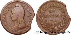 Un décime Dupré, grand module 1799 Paris F.129/20 TTB40