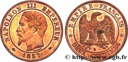 Deux centimes Napoléon III, tête nue 1857 Rouen F.107/45