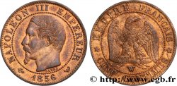 Cinq centimes Napoléon III, tête nue 1856 Lille F.116/36