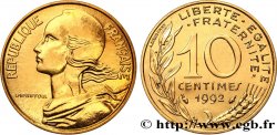 10 centimes Marianne, BU (Brillant Universel), frappe médaille 1992 Pessac F.144/34