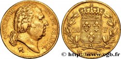 20 francs or Louis XVIII, tête nue 1817 Bayonne F.519/7