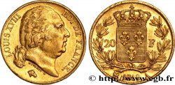20 francs or Louis XVIII, tête nue 1819 Paris F.519/15