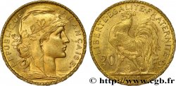 20 francs or Coq, Dieu protège la France 1905 Paris F.534/10