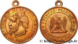 Médaille satirique Lt 27, type E “Chouette penchée” 1870 Schw.E2b bélière
