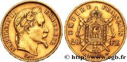 20 francs or Napoléon III, tête laurée 1862 Strasbourg F.532/5