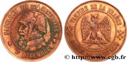 Médaille satirique Cu 32, type F “Au hibou” 1870 Schw.F1a