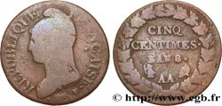 Cinq centimes Dupré, grand module 1800 Metz F.115/102