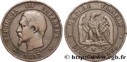 Dix centimes Napoléon III, tête nue 1857 Lille F.133/46