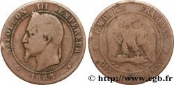 Dix centimes Napoléon III, tête laurée 1863 Strasbourg F.134/11