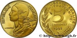 5 centimes Marianne, Belle Épreuve, 4 plis 1992 Pessac F.125/30 var.