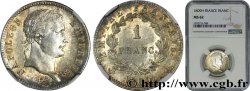 1 franc Napoléon Ier tête laurée, Empire français 1809 La Rochelle F.205/4 MS62 NGC