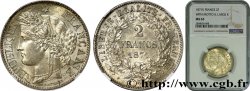 2 francs Cérès, avec légende 1871 Bordeaux F.265/6 MS63 NGC