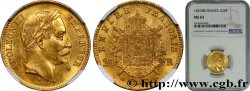 20 francs or Napoléon III, tête laurée 1867 Strasbourg F.532/16 MS63 NGC