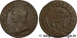 Cinq centimes Dupré, grand module 1797 Lyon F.115/22