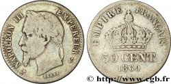 50 centimes Napoléon III, tête laurée 1869 Strasbourg F.188/23 B12