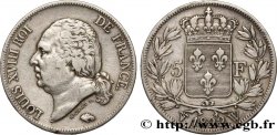5 francs Louis XVIII, tête nue 1822 Lille F.309/75