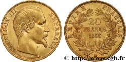 20 francs or Napoléon III, tête nue 1856 Strasbourg F.531/10 AU52