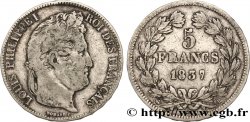5 francs IIe type Domard 1837 Rouen F.324/62 TB25
