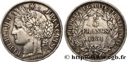 5 francs Cérès, IIe République 1851 Paris F.327/7