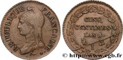 Cinq centimes Dupré, grand module 1800 Limoges F.115/128 AU55