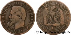 Cinq centimes Napoléon III, tête nue 1857 Marseille F.116/42 B