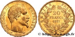 20 francs or Napoléon III, tête nue 1857 Paris F.531/12