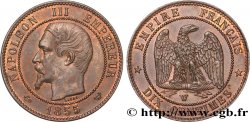 Dix centimes Napoléon III, tête nue 1855 Lille F.133/33 SUP58