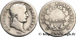 1 franc Napoléon Ier tête laurée, Empire français 1813 Lille F.205/72