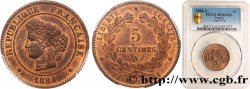 5 centimes Cérès 1884 Paris F.118/26