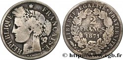 2 francs Cérès, avec légende 1871 Bordeaux F.265/7