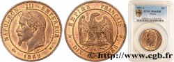 Dix centimes Napoléon III, tête laurée 1862 Paris F.134/7 SPL64 PCGS