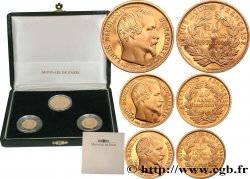 Coffret des trois monnaies Belle Épreuve Or 10, 20 et 50 francs “Napoléon” 1991 F5.