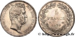 5 francs type Tiolier avec le I, tranche en creux 1830 Lyon F.315/4