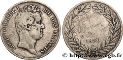 5 francs type Tiolier avec le I, tranche en creux 1830 Perpignan F.315/11