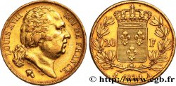 20 francs or Louis XVIII, tête nue 1824 Paris F.519/31