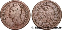 Un décime Dupré, grand module 1799 Lyon F.129/41 B
